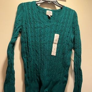 Womens green sweater